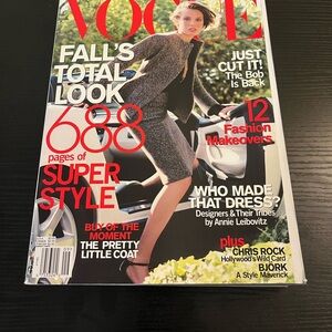 Vogue Magazine September 2000 Bridget Hall Cover A FIRST BOUND COPY